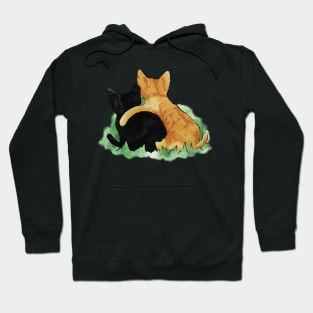 Kitten Best Friends Watercolor Hoodie